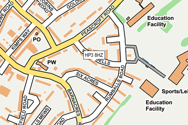 HP3 8HZ map - OS OpenMap – Local (Ordnance Survey) HP3 8HZ map - OS OpenMap – Local (Ordnance Survey)