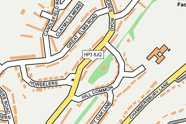 HP3 8JQ map - OS OpenMap – Local (Ordnance Survey) HP3 8JQ map - OS OpenMap – Local (Ordnance Survey)