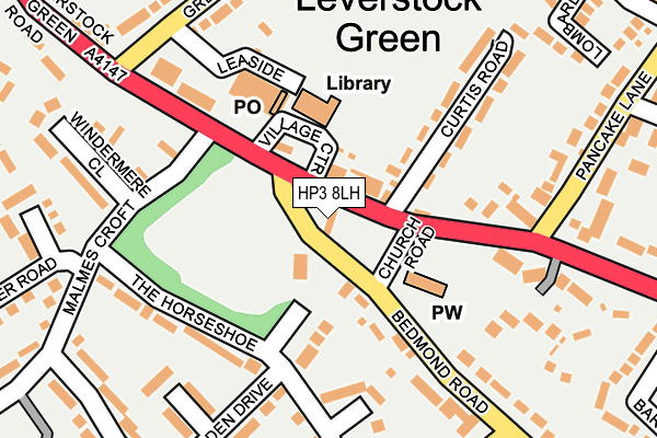 HP3 8LH map - OS OpenMap – Local (Ordnance Survey)