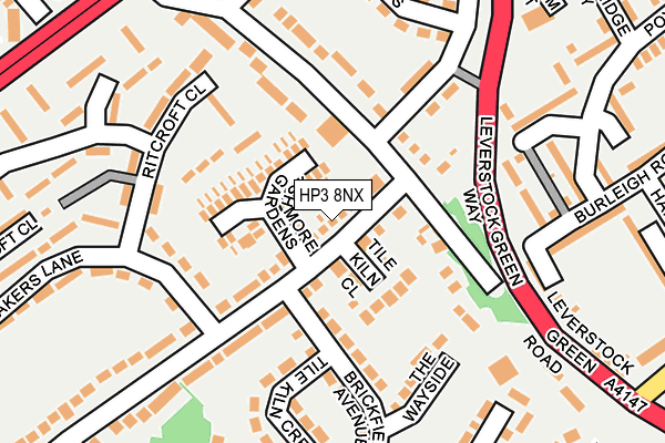 HP3 8NX map - OS OpenMap – Local (Ordnance Survey) HP3 8NX map - OS OpenMap – Local (Ordnance Survey)