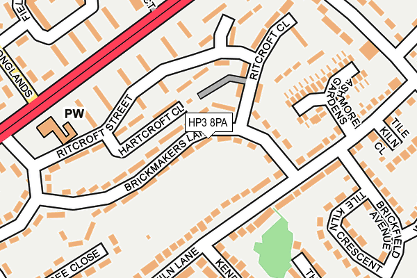 HP3 8PA map - OS OpenMap – Local (Ordnance Survey) HP3 8PA map - OS OpenMap – Local (Ordnance Survey)
