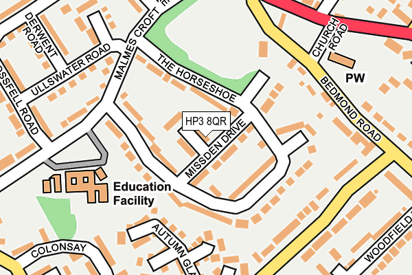 HP3 8QR map - OS OpenMap – Local (Ordnance Survey) HP3 8QR map - OS OpenMap – Local (Ordnance Survey)