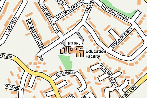 HP3 8RL map - OS OpenMap – Local (Ordnance Survey) HP3 8RL map - OS OpenMap – Local (Ordnance Survey)