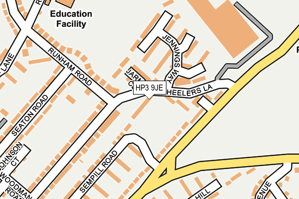 HP3 9JE map - OS OpenMap – Local (Ordnance Survey) HP3 9JE map - OS OpenMap – Local (Ordnance Survey)