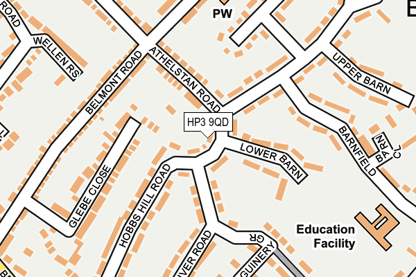 HP3 9QD map - OS OpenMap – Local (Ordnance Survey) HP3 9QD map - OS OpenMap – Local (Ordnance Survey)