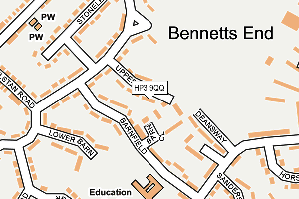 HP3 9QQ map - OS OpenMap – Local (Ordnance Survey) HP3 9QQ map - OS OpenMap – Local (Ordnance Survey)