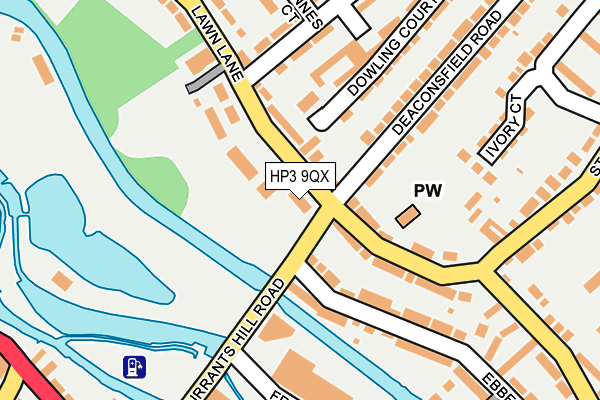 HP3 9QX map - OS OpenMap – Local (Ordnance Survey) HP3 9QX map - OS OpenMap – Local (Ordnance Survey)