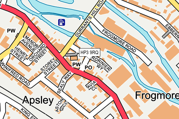 HP3 9RQ map - OS OpenMap – Local (Ordnance Survey) HP3 9RQ map - OS OpenMap – Local (Ordnance Survey)