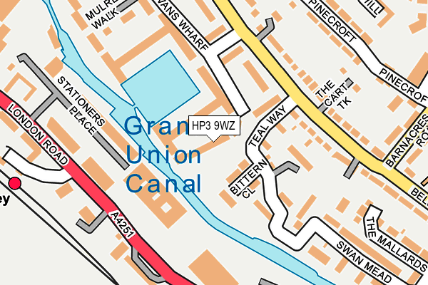 HP3 9WZ map - OS OpenMap – Local (Ordnance Survey)