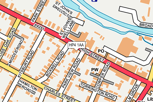HP4 1AA map - OS OpenMap – Local (Ordnance Survey) HP4 1AA map - OS OpenMap – Local (Ordnance Survey)
