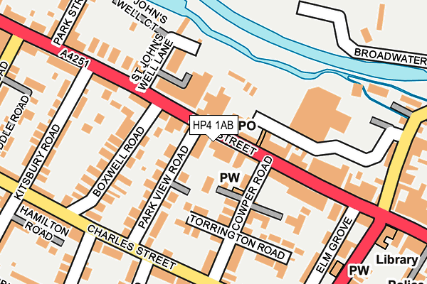 HP4 1AB map - OS OpenMap – Local (Ordnance Survey)