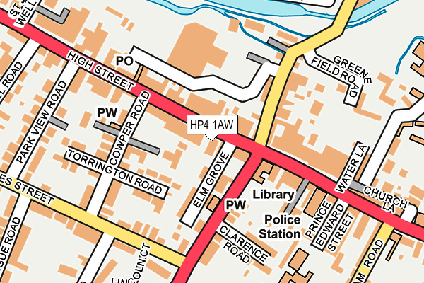HP4 1AW map - OS OpenMap – Local (Ordnance Survey) HP4 1AW map - OS OpenMap – Local (Ordnance Survey)