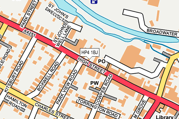 HP4 1BJ map - OS OpenMap – Local (Ordnance Survey) HP4 1BJ map - OS OpenMap – Local (Ordnance Survey)