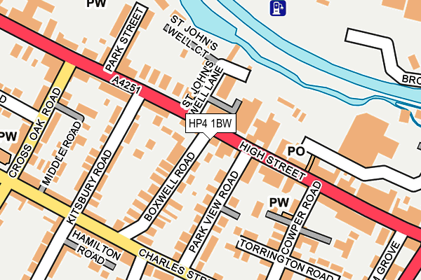 HP4 1BW map - OS OpenMap – Local (Ordnance Survey) HP4 1BW map - OS OpenMap – Local (Ordnance Survey)