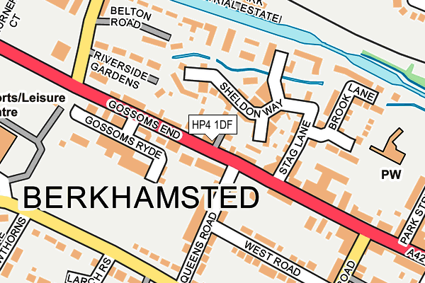 HP4 1DF map - OS OpenMap – Local (Ordnance Survey)