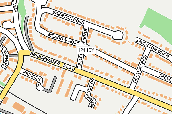 HP4 1DY map - OS OpenMap – Local (Ordnance Survey)
