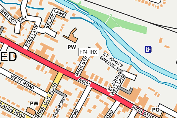 HP4 1HX map - OS OpenMap – Local (Ordnance Survey)