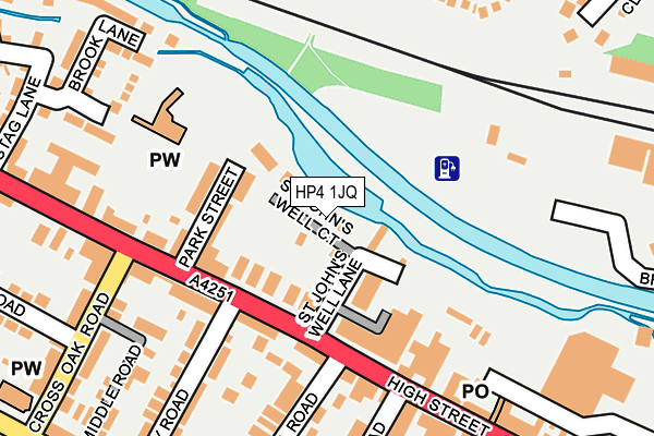 HP4 1JQ map - OS OpenMap – Local (Ordnance Survey)