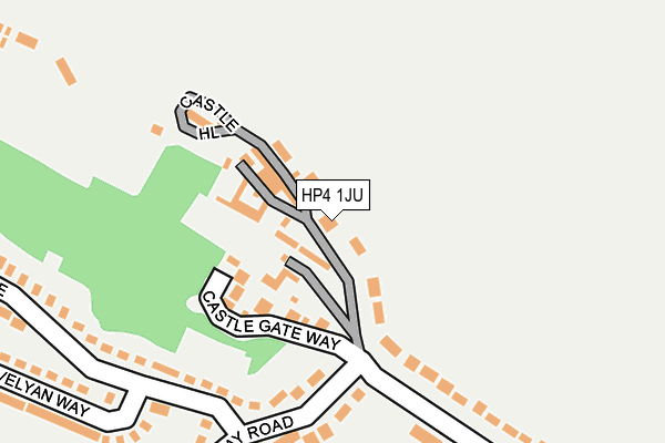HP4 1JU map - OS OpenMap – Local (Ordnance Survey)
