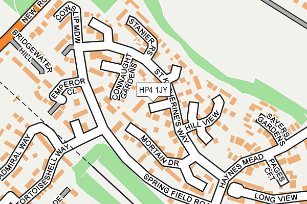 HP4 1JY map - OS OpenMap – Local (Ordnance Survey)