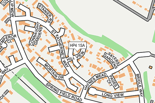 HP4 1SA map - OS OpenMap – Local (Ordnance Survey) HP4 1SA map - OS OpenMap – Local (Ordnance Survey)