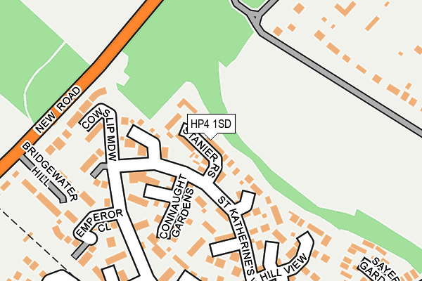 HP4 1SD map - OS OpenMap – Local (Ordnance Survey)