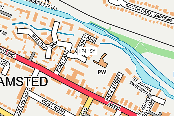 HP4 1SY map - OS OpenMap – Local (Ordnance Survey)