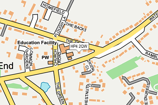HP4 2QW map - OS OpenMap – Local (Ordnance Survey) HP4 2QW map - OS OpenMap – Local (Ordnance Survey)