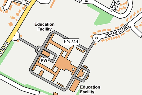 HP4 3AH map - OS OpenMap – Local (Ordnance Survey) HP4 3AH map - OS OpenMap – Local (Ordnance Survey)
