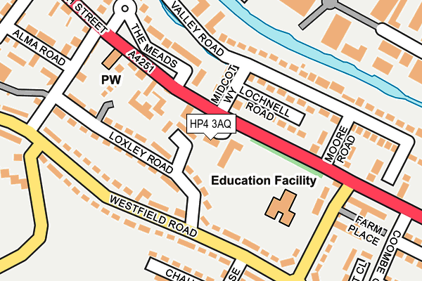 HP4 3AQ map - OS OpenMap – Local (Ordnance Survey)