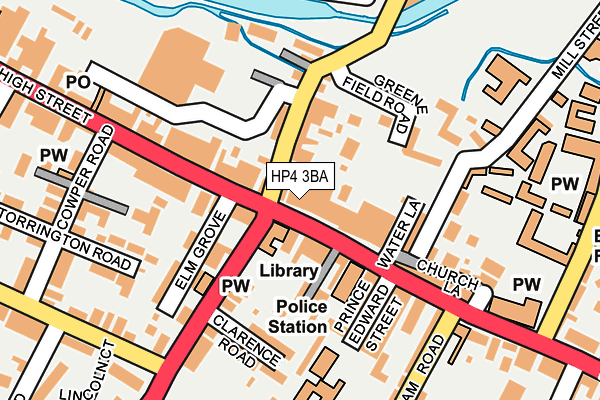HP4 3BA map - OS OpenMap – Local (Ordnance Survey)