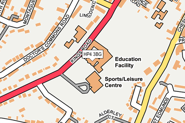HP4 3BG map - OS OpenMap – Local (Ordnance Survey) HP4 3BG map - OS OpenMap – Local (Ordnance Survey)