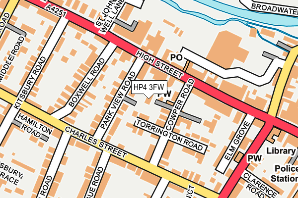 HP4 3FW map - OS OpenMap – Local (Ordnance Survey) HP4 3FW map - OS OpenMap – Local (Ordnance Survey)