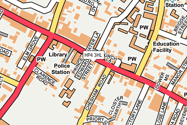 HP4 3HL map - OS OpenMap – Local (Ordnance Survey) HP4 3HL map - OS OpenMap – Local (Ordnance Survey)