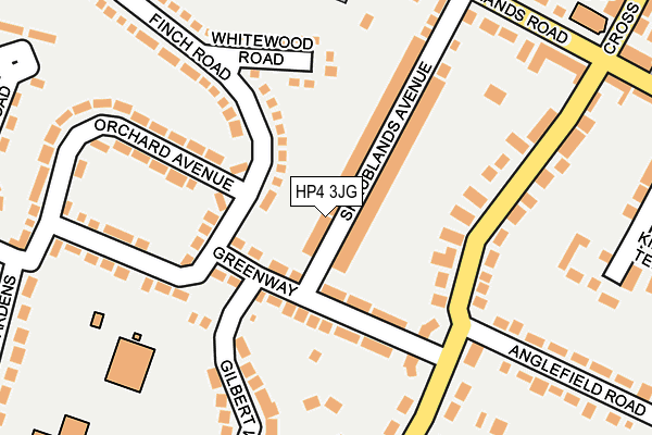 HP4 3JG map - OS OpenMap – Local (Ordnance Survey) HP4 3JG map - OS OpenMap – Local (Ordnance Survey)