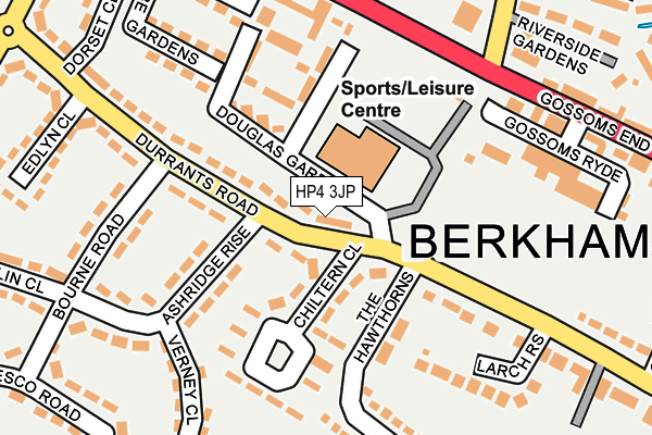 HP4 3JP map - OS OpenMap – Local (Ordnance Survey) HP4 3JP map - OS OpenMap – Local (Ordnance Survey)