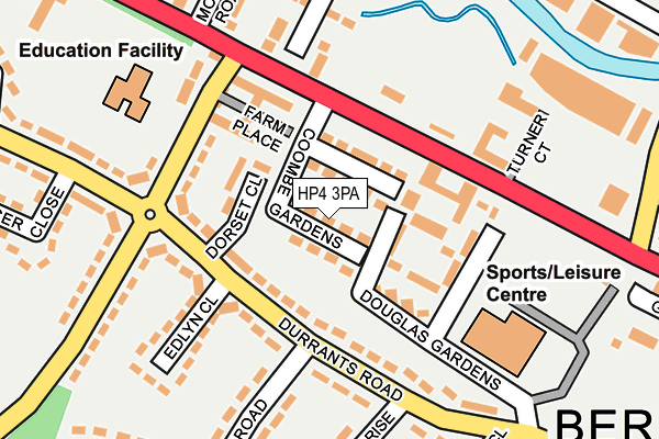 HP4 3PA map - OS OpenMap – Local (Ordnance Survey)