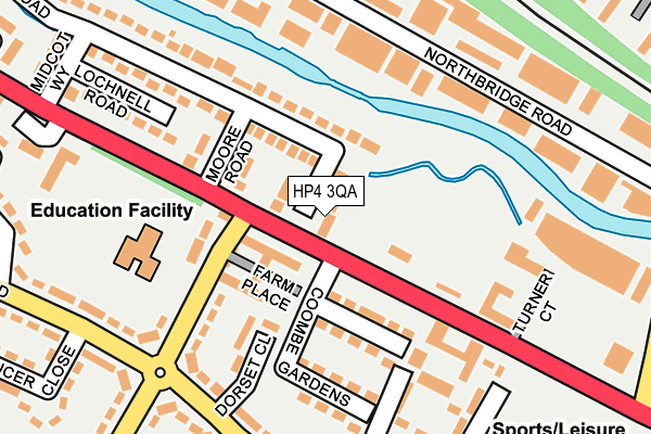 HP4 3QA map - OS OpenMap – Local (Ordnance Survey)