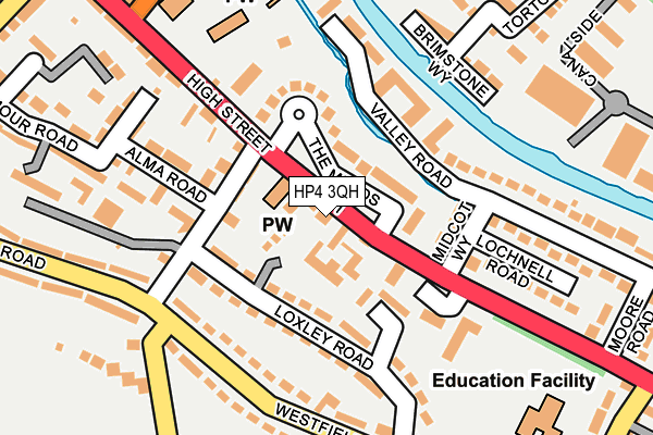 HP4 3QH map - OS OpenMap – Local (Ordnance Survey) HP4 3QH map - OS OpenMap – Local (Ordnance Survey)