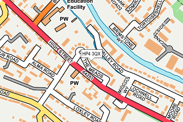 HP4 3QX map - OS OpenMap – Local (Ordnance Survey)