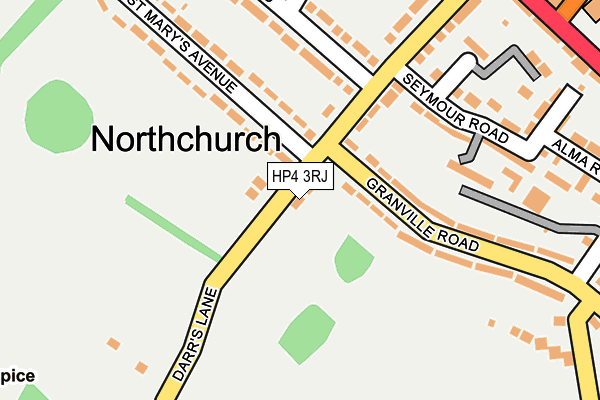 HP4 3RJ map - OS OpenMap – Local (Ordnance Survey)