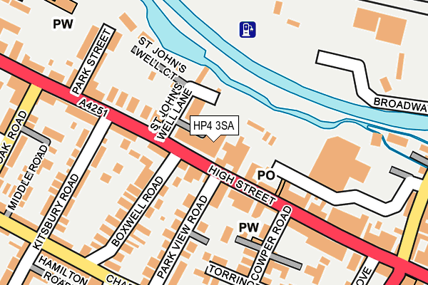 HP4 3SA map - OS OpenMap – Local (Ordnance Survey) HP4 3SA map - OS OpenMap – Local (Ordnance Survey)