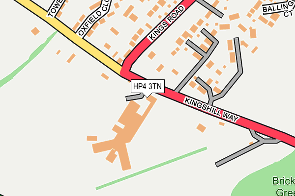 HP4 3TN map - OS OpenMap – Local (Ordnance Survey) HP4 3TN map - OS OpenMap – Local (Ordnance Survey)