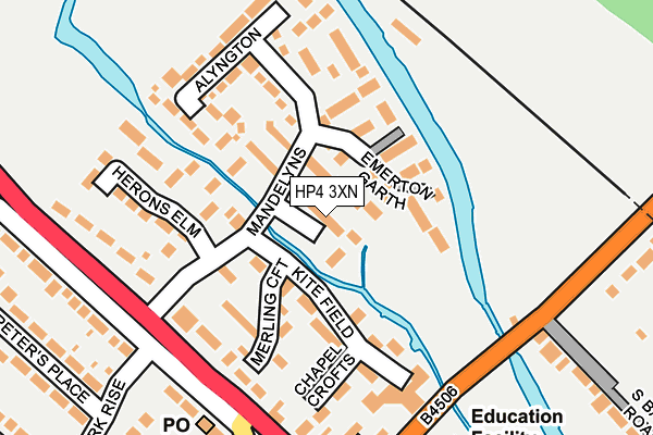 HP4 3XN map - OS OpenMap – Local (Ordnance Survey) HP4 3XN map - OS OpenMap – Local (Ordnance Survey)