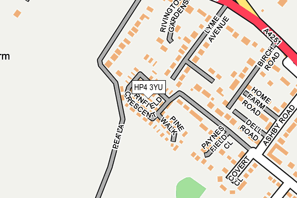HP4 3YU map - OS OpenMap – Local (Ordnance Survey) HP4 3YU map - OS OpenMap – Local (Ordnance Survey)