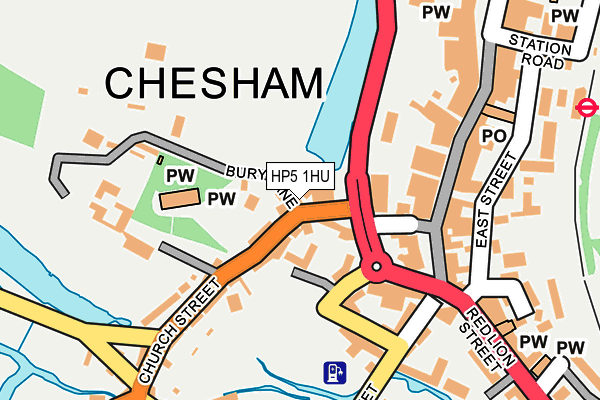 HP5 1HU map - OS OpenMap – Local (Ordnance Survey)
