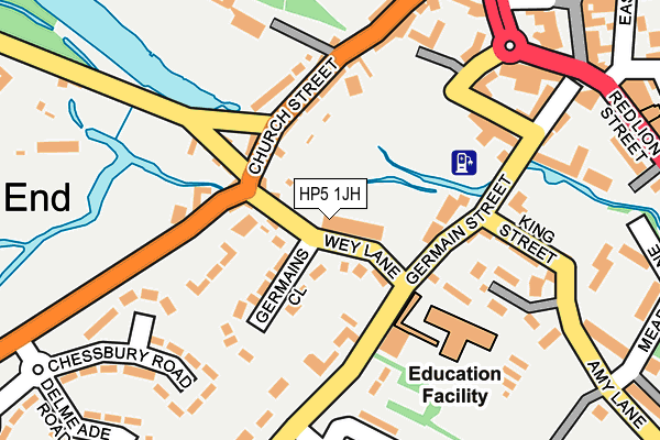 HP5 1JH map - OS OpenMap – Local (Ordnance Survey) HP5 1JH map - OS OpenMap – Local (Ordnance Survey)