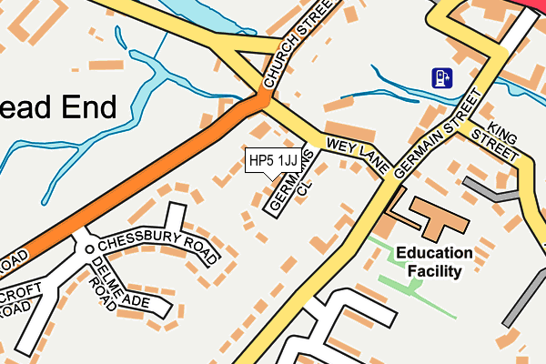 HP5 1JJ map - OS OpenMap – Local (Ordnance Survey)