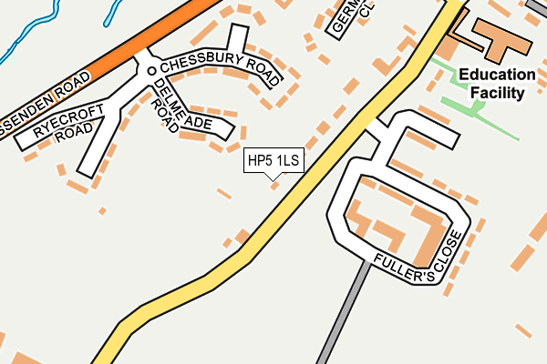 HP5 1LS map - OS OpenMap – Local (Ordnance Survey) HP5 1LS map - OS OpenMap – Local (Ordnance Survey)