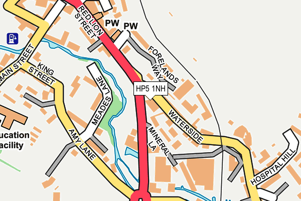 HP5 1NH map - OS OpenMap – Local (Ordnance Survey) HP5 1NH map - OS OpenMap – Local (Ordnance Survey)